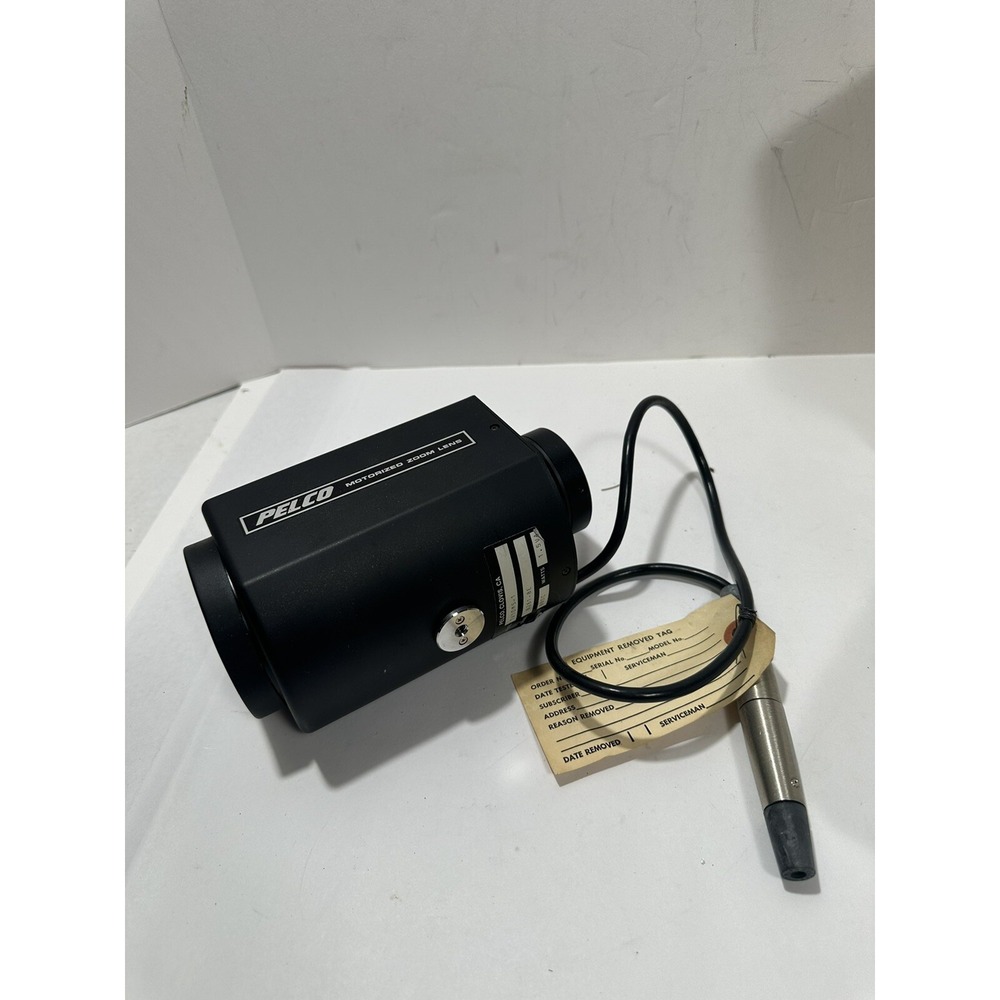 Pelco Motorized Zoom Lens TV10MS-1 Serial 6261-8E Black Made in Japan